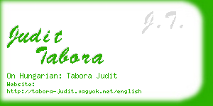 judit tabora business card